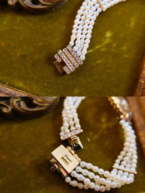 Chopard pearl and diamond watch cocktail watch