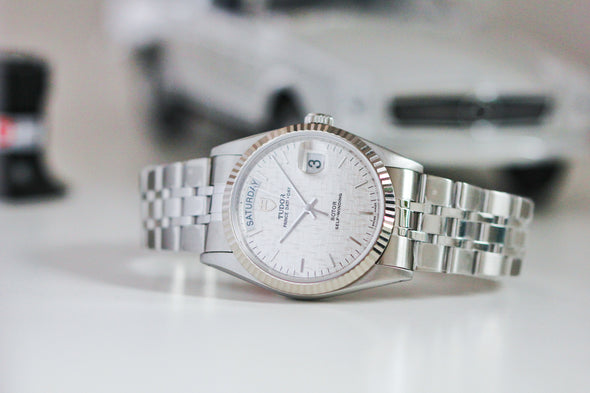 Tudor Prince Date-Day 76214 Automatic Linen dial watch