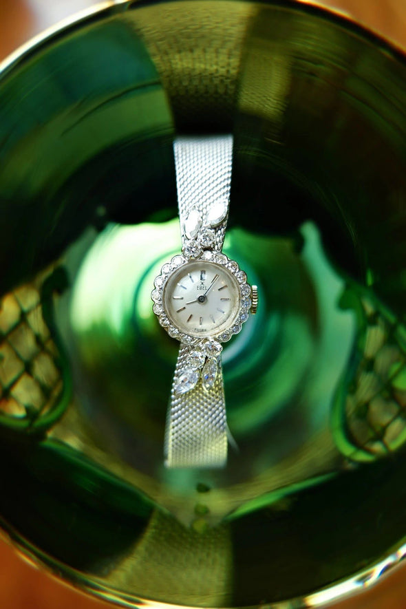 Ebel 14 Karat white gold diamond ladies watch
