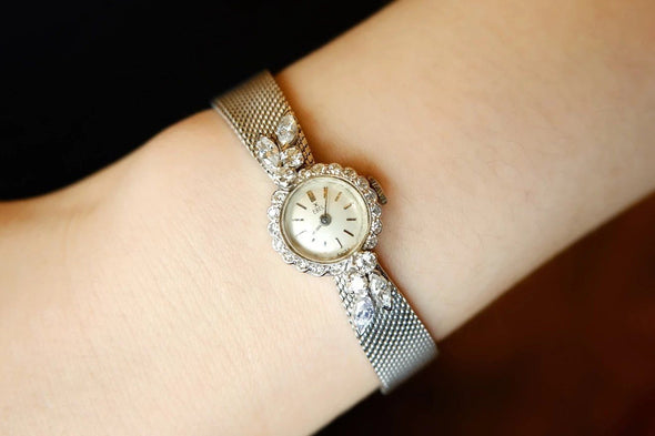 Ebel 14 Karat white gold diamond ladies watch