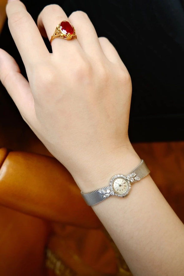 Ebel 14 Karat white gold diamond ladies watch
