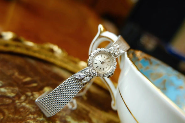 Ebel 14 Karat white gold diamond ladies watch