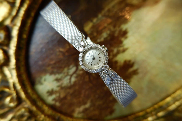 Ebel 14 Karat white gold diamond ladies watch
