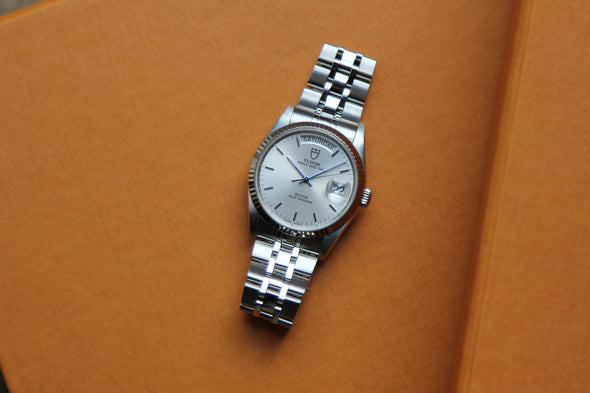 Tudor Prince Date-Day 76214 Automatic Stainless steel Men's Watch Box & Paper