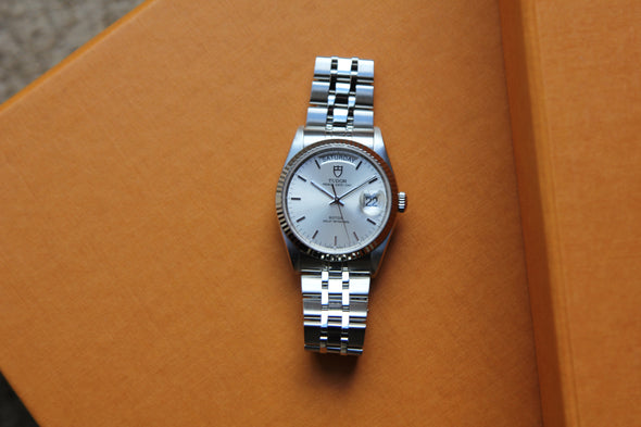 Tudor Prince Date-Day 76214 Automatic Stainless steel Men's Watch Box & Paper