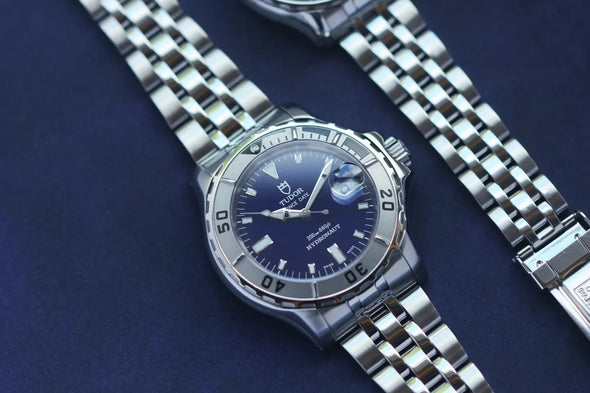 Tudor Hydronaut 89190P blue dial watch