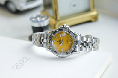 Tudor Hydronaut 89190P Yellow dial watch