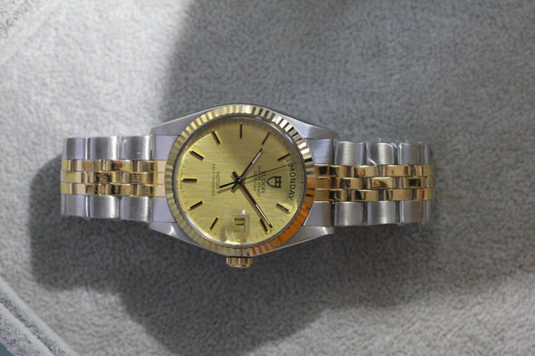 Tudor Vintage Oyster Date 94613 Linen Dial watch 1990 Circa