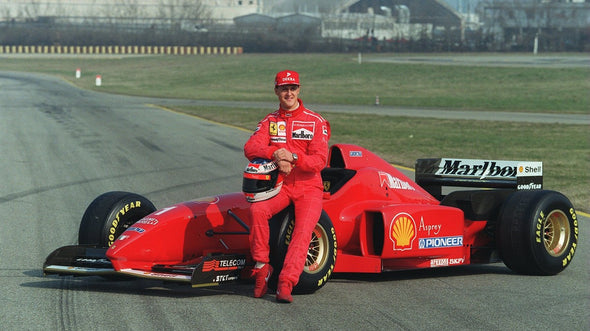 Omega Speedmaster Ferrari Grand Prix Red Dial watch Michael Schumacher racing 1996