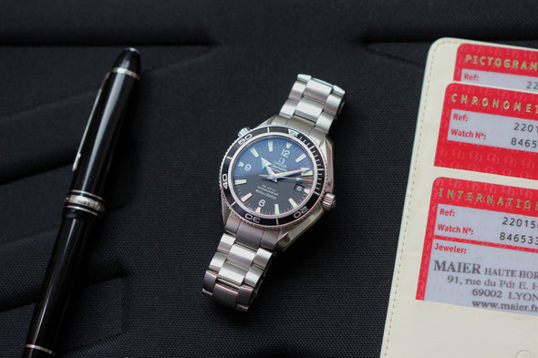 Omega Seamaster Planet Ocean 600M Co-Axial Master Chronometer 39.5 mm Automatic Black Dial  Watch