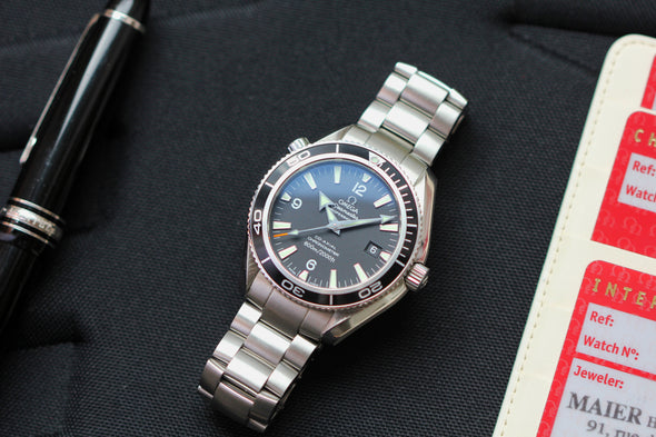 Omega Seamaster Planet Ocean 600M Co-Axial Master Chronometer 39.5 mm Automatic Black Dial  Watch