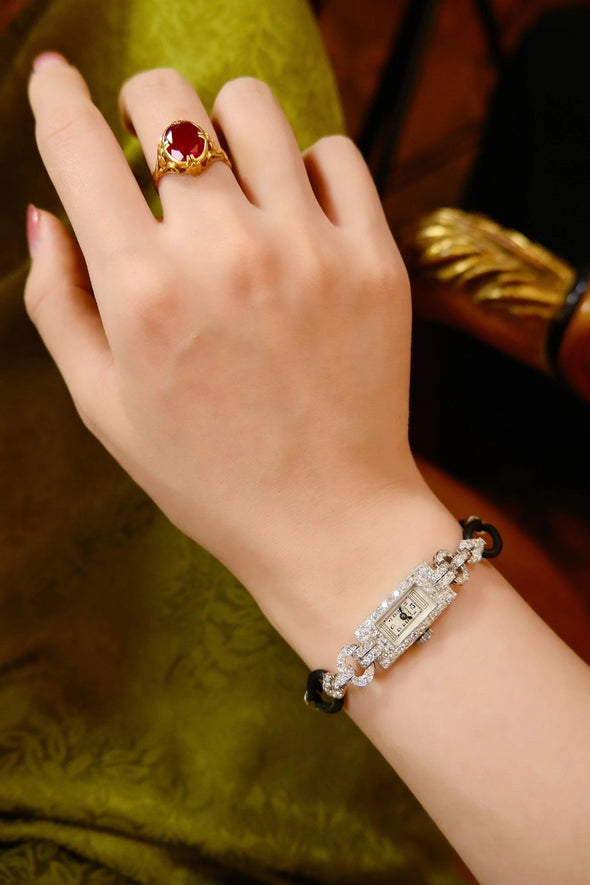 Tiffany & Co lady's diamond cocktail watch