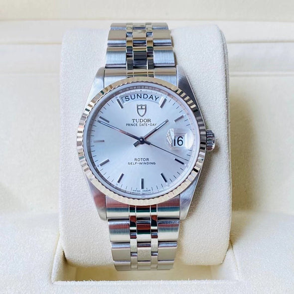 Tudor Prince Date-Day 76214 Automatic Stainless steel Men's Watch Box & Paper