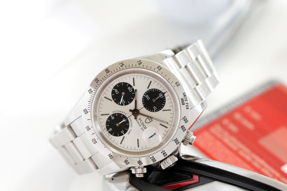 Tudor Prince Date Chronograph 79280 Daytona Rare Panda Dial full set