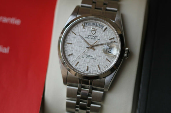 Tudor Prince Date-Day 76200 Automatic Stainless steel Men's Watch Box & Paper