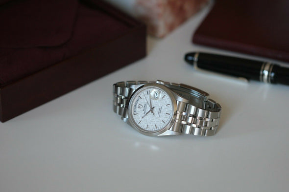 Tudor Prince Date-Day 76200 Automatic Stainless steel Men's Watch Box & Paper