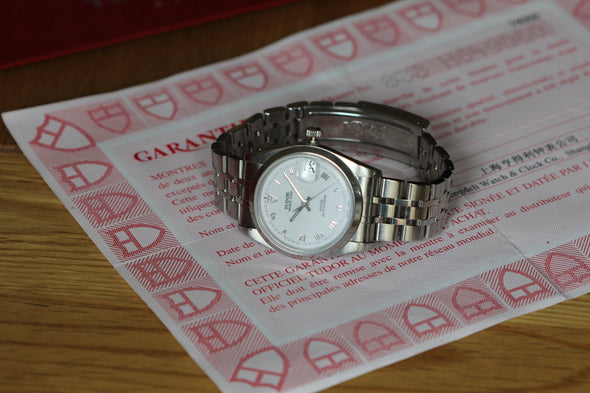Tudor Prince Date Automatic Roman Numerals Men's Watch 74000-0006 full set