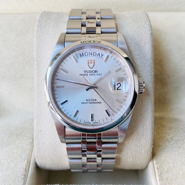 Tudor Prince Date-Day 76200 Automatic Stainless steel Men's Watch Box & Paper