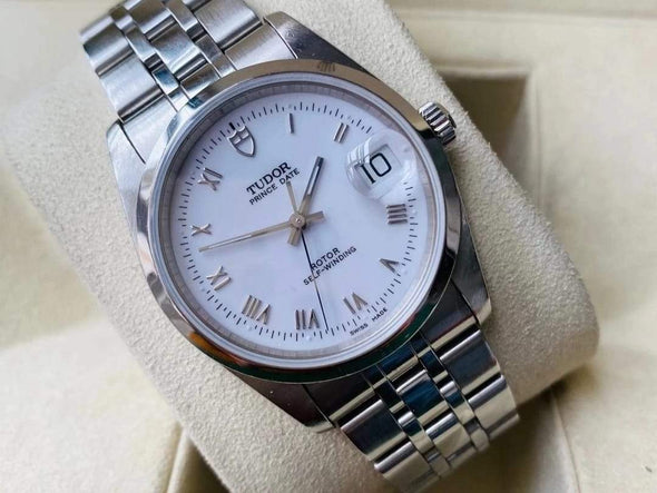 Tudor Prince Date Automatic Roman Numerals Men's Watch 74000-0006 full set