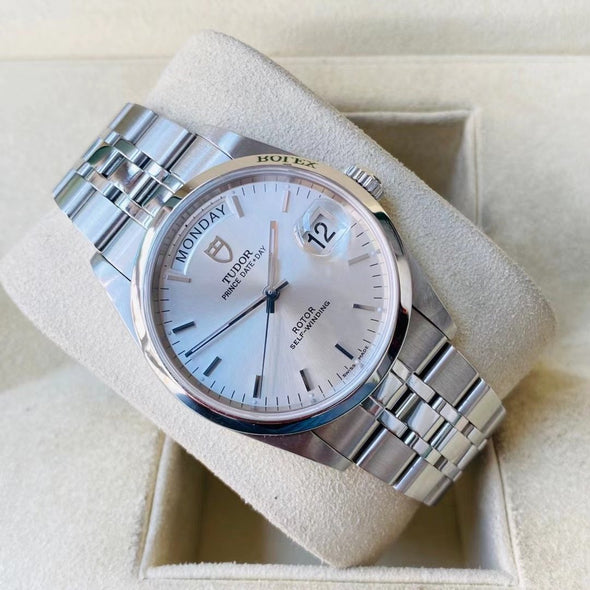Tudor Prince Date-Day 76200 Automatic Stainless steel Men's Watch Box & Paper