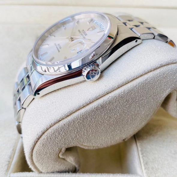 Tudor Prince Date-Day 76200 Automatic Stainless steel Men's Watch Box & Paper