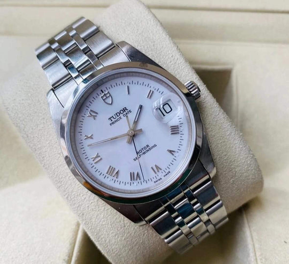 Tudor Prince Date Automatic Roman Numerals Men's Watch 74000-0006 full set