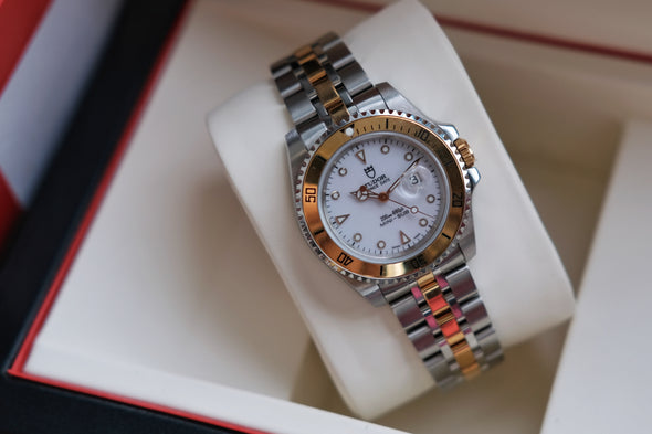 TUDOR Mini Sub Prince Date Automatic 73193 SS / YG White dial Submariner