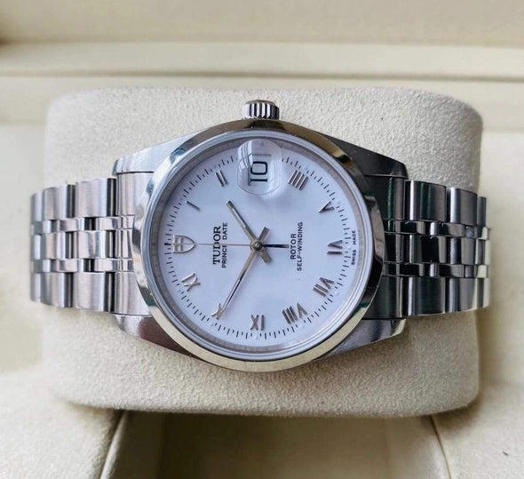 Tudor Prince Date Automatic Roman Numerals Men's Watch 74000-0006 full set