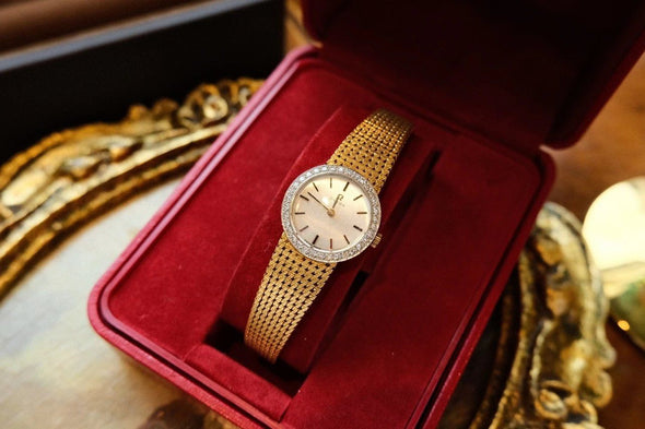 Omega 18K Gold and Diamonds ladies watch