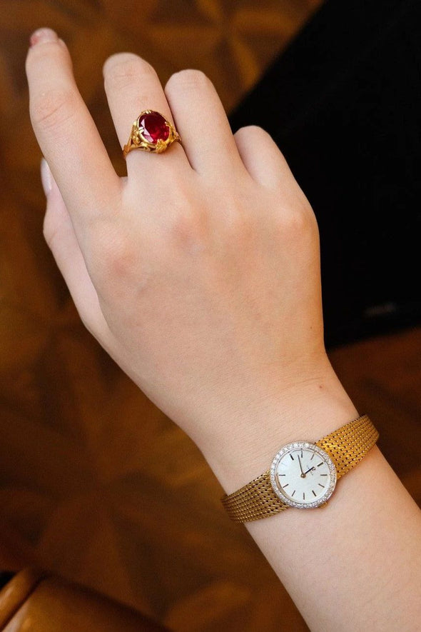 Omega 18K Gold and Diamonds ladies watch
