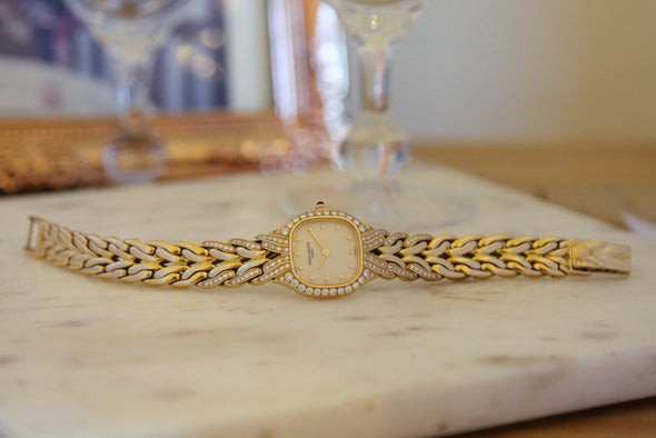 Patek Philippe 18ct gold La Flamme bracelet watch