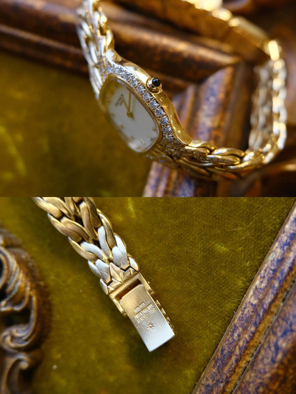 Patek Philippe 18ct gold La Flamme bracelet watch