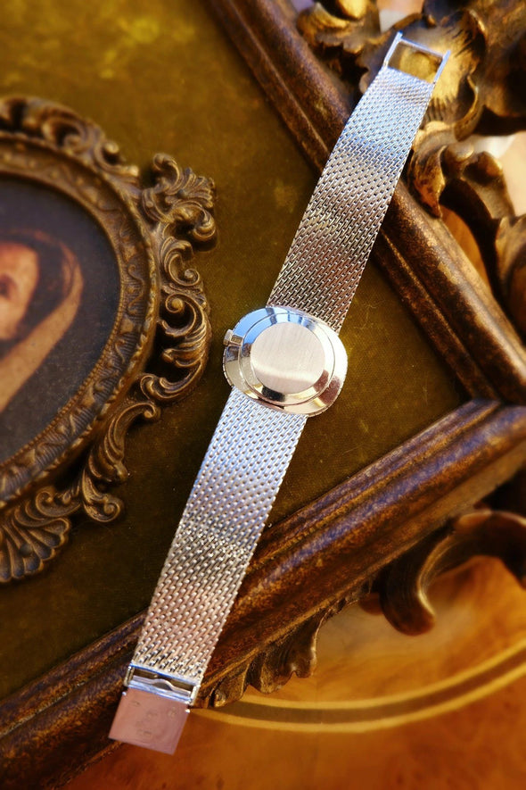 Patek Philippe Lady's Blue dial diamond cocktail watch