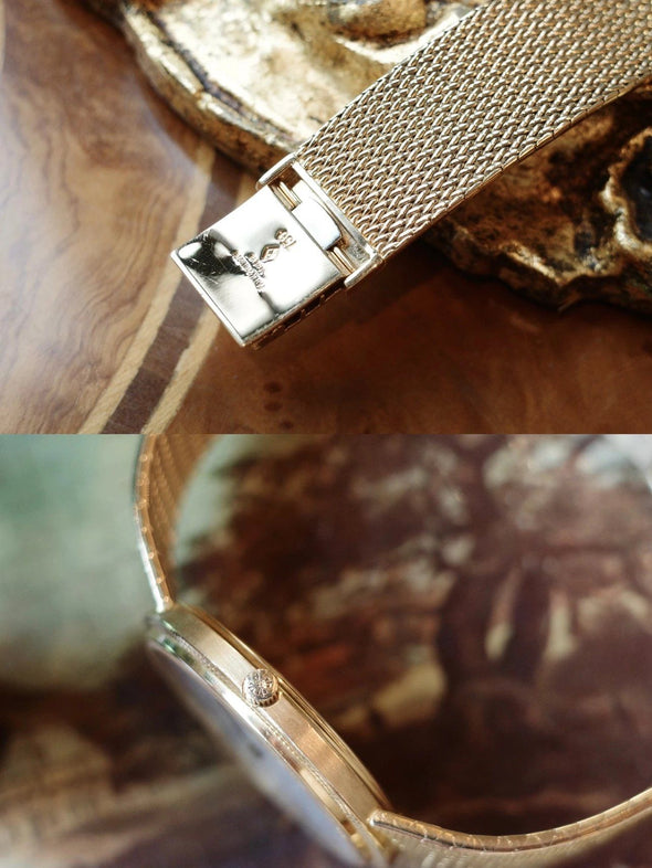 Patek Philippe Calatrava 18 Karat Yellow Gold vintage ladies dress watch Circa 1980s