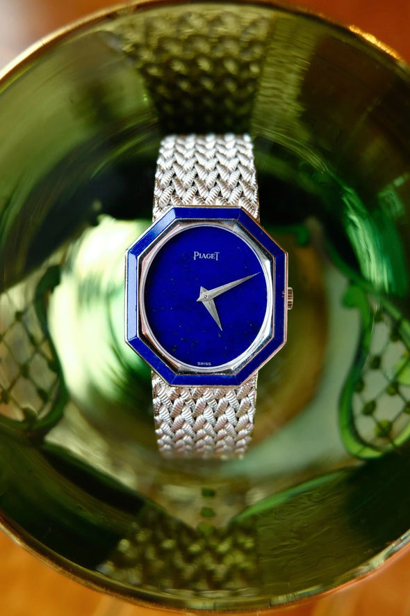 Piaget lapis dial white gold watch