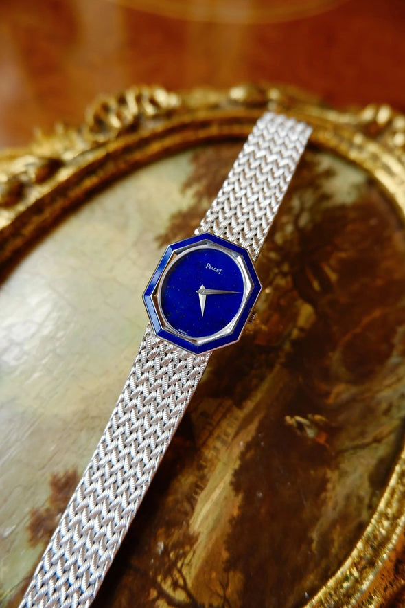Piaget lapis dial white gold watch