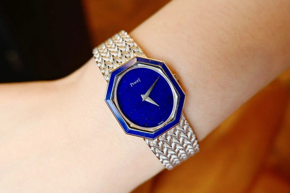 Piaget lapis dial white gold watch