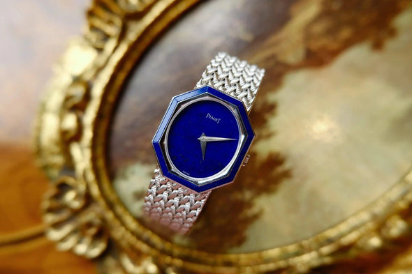 Piaget lapis dial white gold watch