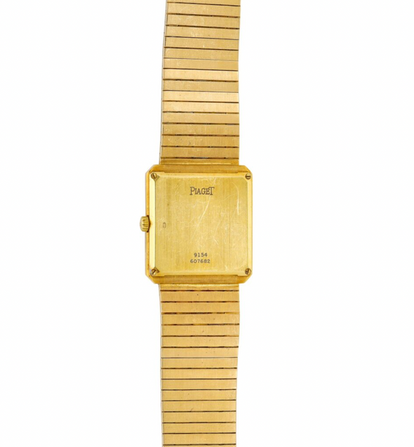 Piaget yellow gold and diamond-set bracelet watch, Circa 1995 Ref: 9154, with original box