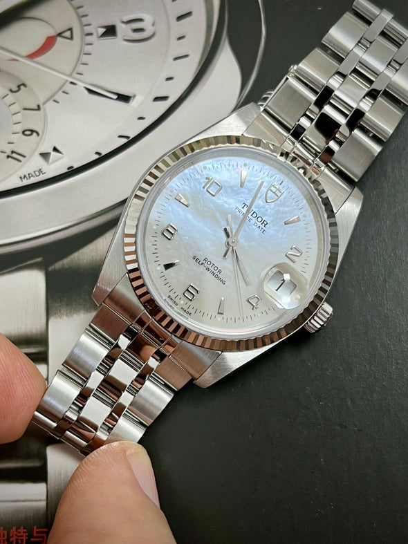 Tudor Prince Day 74034 Rare Mother of Pearl dial watch