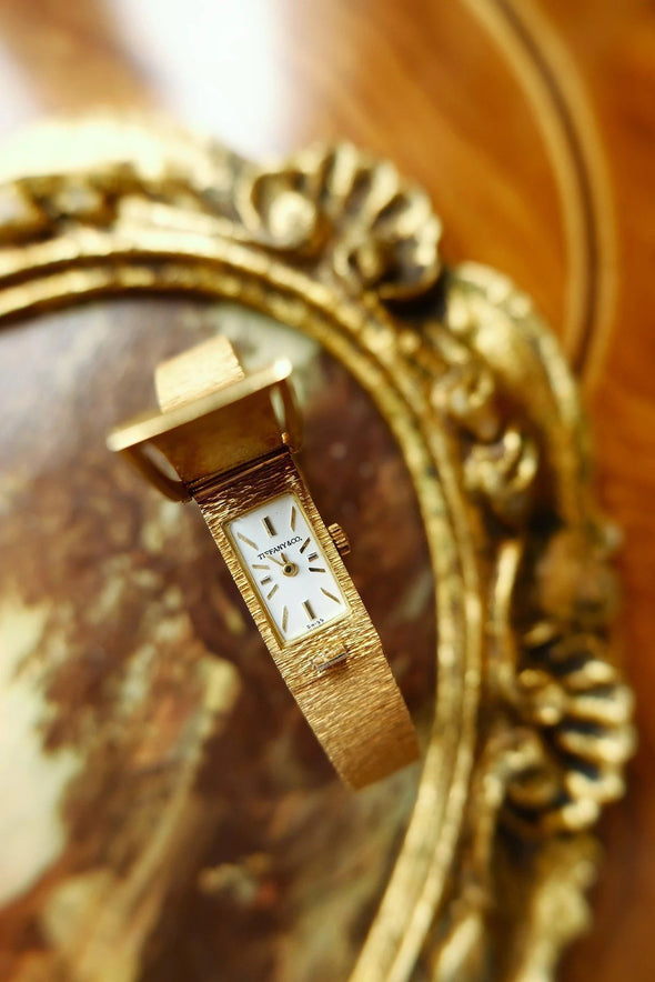 Tiffany & Co 18Karat Gold Rare lady's cocktail watch