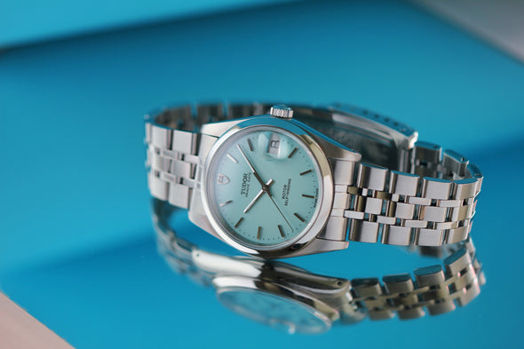 Tudor Prince Date 34mm Tiffany blue full-set watch