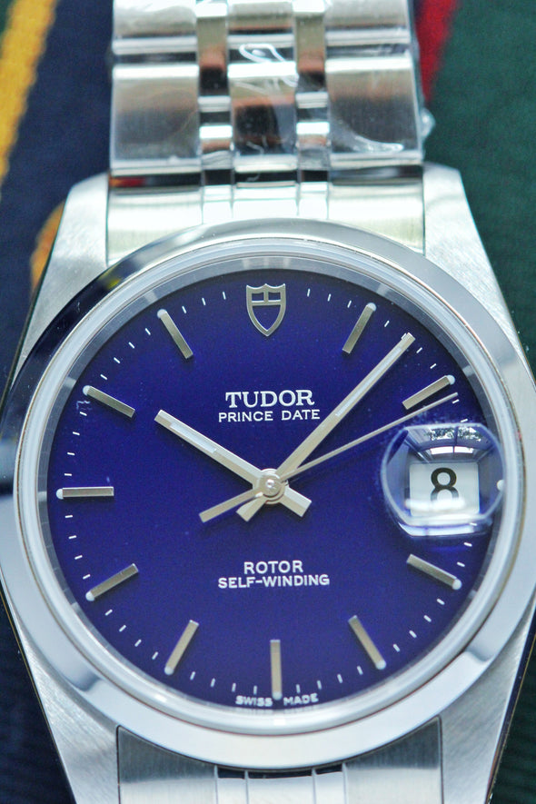 Tudor Prince Day 74000 Rare blue dial full-set 2016