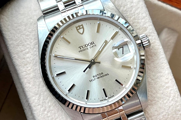 Tudor Prince Day 74034 Silver sunburst Dial Watch