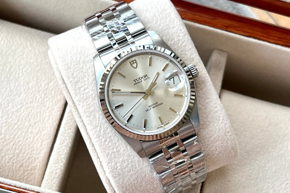 Tudor Prince Day 74034 Silver sunburst Dial Watch