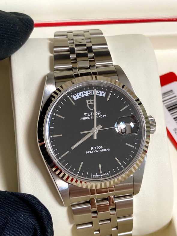 Tudor Prince Day-Date 76214 Black Dial Full-Set Watch