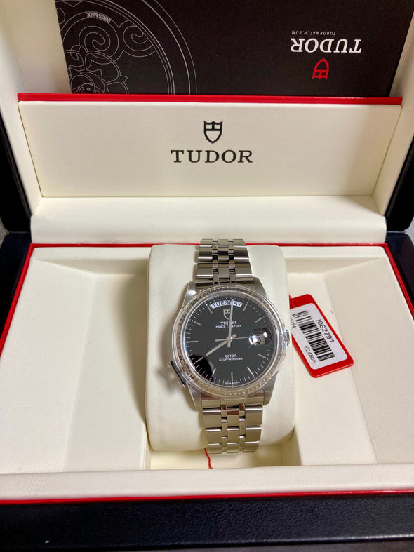 Tudor Prince Day-Date 76214 Black Dial Full-Set Watch