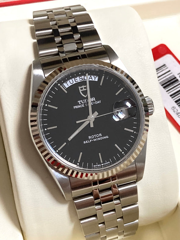 Tudor Prince Day-Date 76214 Black Dial Full-Set Watch