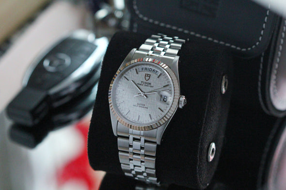 Tudor Prince Date-Day 76214 Automatic Linen dial watch