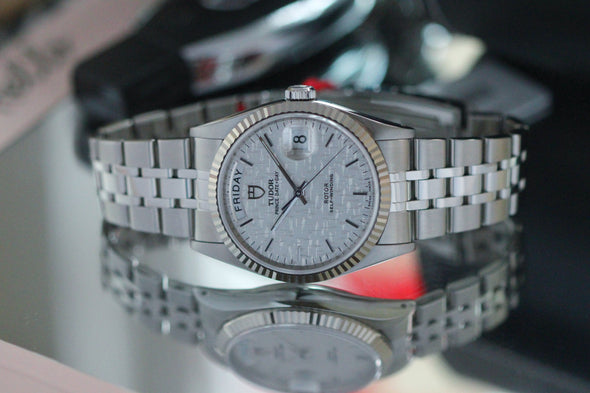 Tudor Prince Date-Day 76214 Automatic Linen dial watch